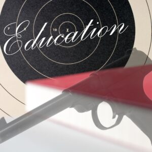 bullseye with education written on it